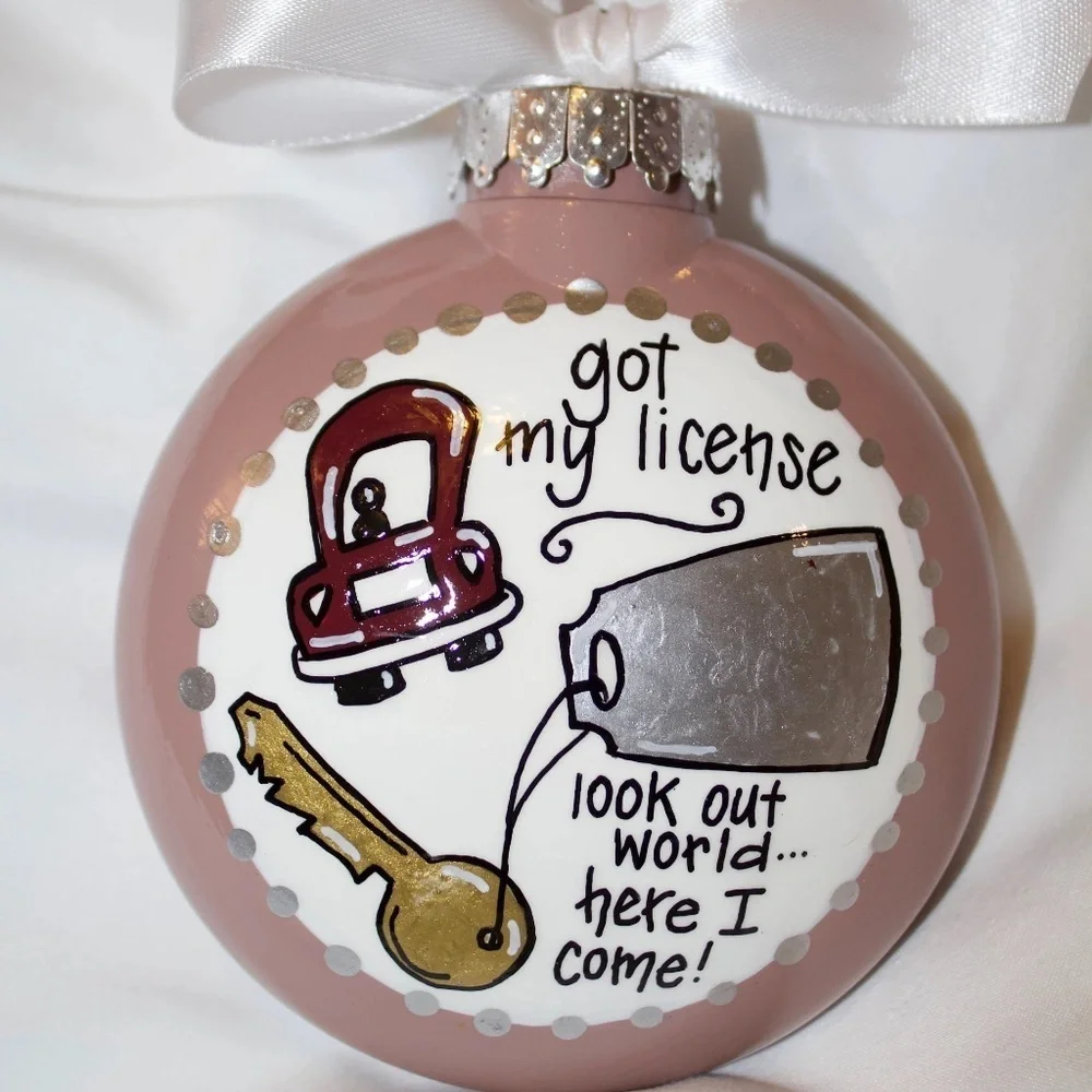 Keys to Freedom: Personalized Driver's License Ornament 🚗✨Handmade Custom Gift